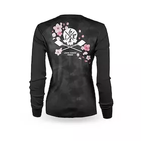 Loose Riders SAKURA SKULL Ladies Long-sleeved MTB Bike Shirt 4 Loose Riders SAKURA SKULL Ladies Long-sleeved MTB Bike Shirt - Image 4