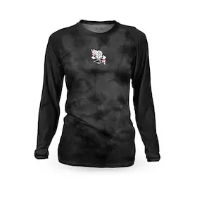Loose Riders SAKURA SKULL Ladies Long-sleeved MTB Bike Shirt 3 Loose Riders SAKURA SKULL Ladies Long-sleeved MTB Bike Shirt - Image 3