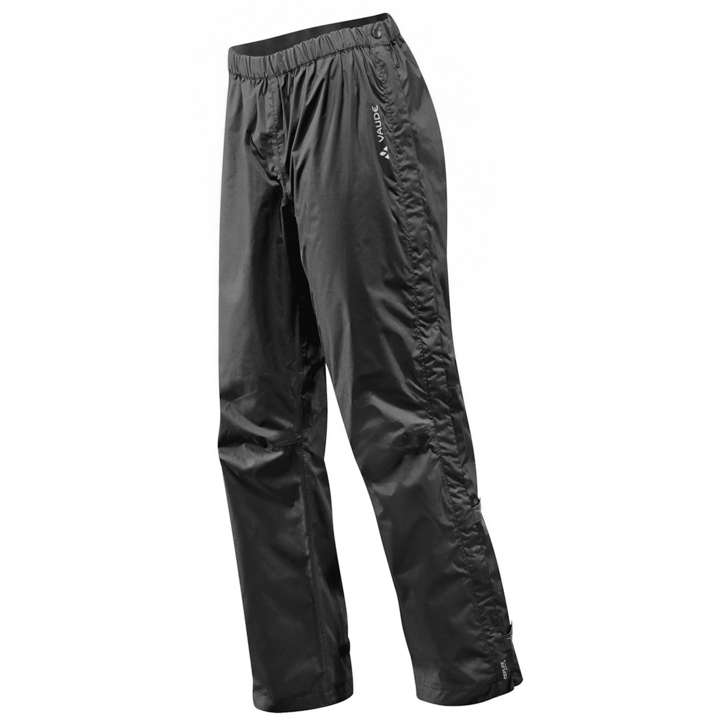 VAUDE WOMEN'S FLUID FULL-ZIP PANTS S/S Rain Trousers Short Size 1 VAUDE WOMEN'S FLUID FULL-ZIP PANTS S/S Rain Trousers Short Size