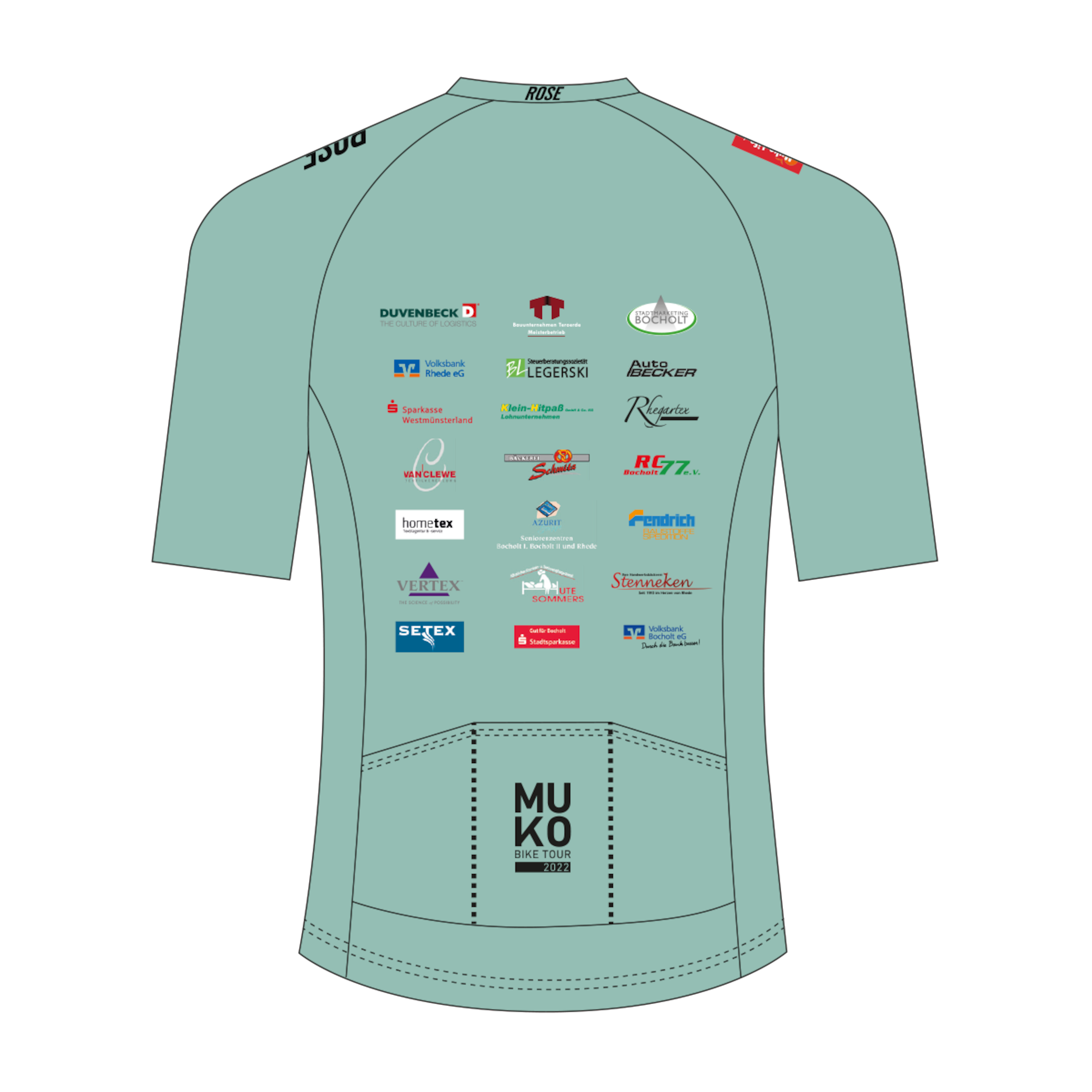 ROSE 2022 MUKO BIKE TOUR Cycling Jersey 2 ROSE 2022 MUKO BIKE TOUR Cycling Jersey - Image 2